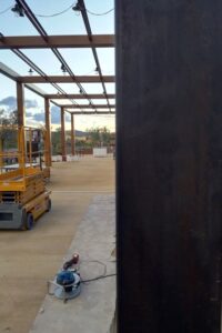Struttura in ferro per infissi